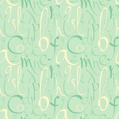 Seamless pattern with hand drawn letters N2