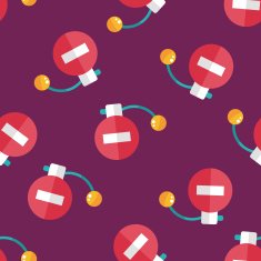Perfume flat icon eps10 seamless pattern background