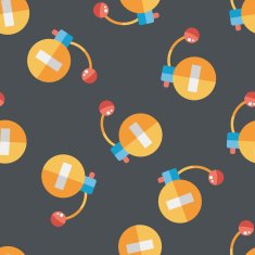 Perfume flat icon eps10 seamless pattern background N2