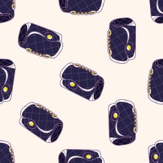Clutch cartoon seamless pattern background