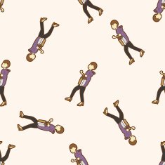 shopper theme emets cartoon seamless pattern background N16