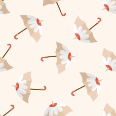 Umbrella cartoon seamless pattern background N40