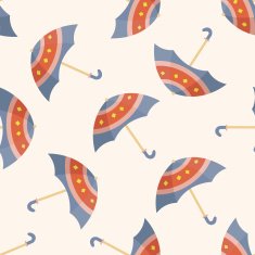 Umbrella cartoon seamless pattern background N47