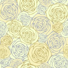 Seamless pattern with decorative roses Floral background