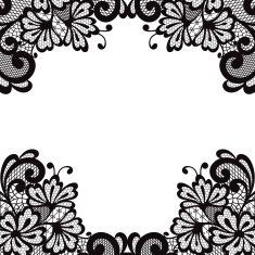 Flower vector ornament frame N12
