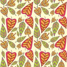 Leaf decorative seamless pattern N3
