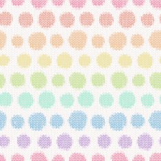 Seamless pattern with knitted polka dots