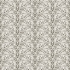 Seamless pattern Line design Wallpaper Black