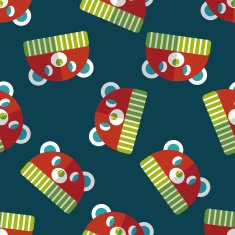 baby hat flat icon eps10 seamless pattern background N2