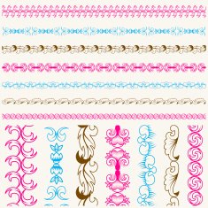 Calligraphic lace brush set