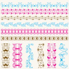 Calligraphic lace brush set N3