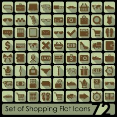 Set of shopping icons
