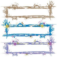 Vector Abstract Frames