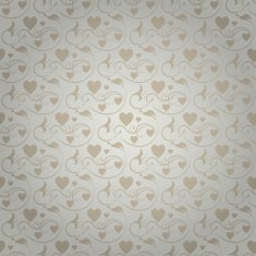 Vintage Pattern Wallpaper Silver Color
