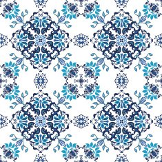 Seamless abstract floral pattern for fabric