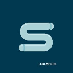 logo abstract symbol letter S