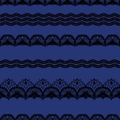 Black and blue lace seamless mesh pattern N2