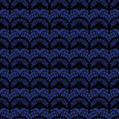 Black and blue lace seamless mesh pattern N3