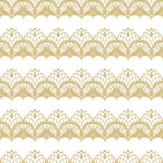 White and gold lace seamless mesh pattern N3