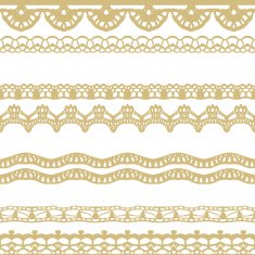 White and gold lace seamless stripes pattern