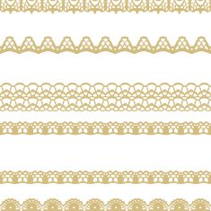 White and gold lace seamless stripes pattern N2