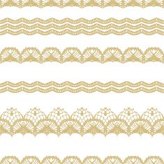 White and gold lace seamless stripes pattern N3