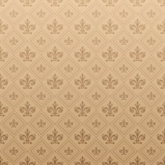 Vintage Pattern Wallpaper Brown Color N5