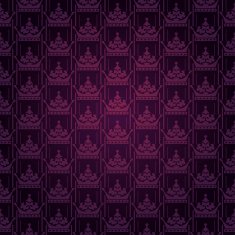 Vintage Pattern Wallpaper Purple Color N12