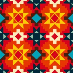 Native american geometric pattern N8