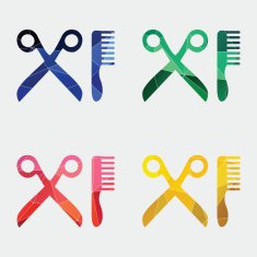 barbershop icon Abstract Triangle N2