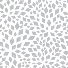 Vector silver textured mosaic tiles seamless pattern background