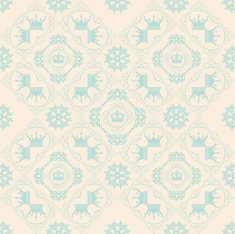 Seamless Pattern Vintage Wallpaper N58