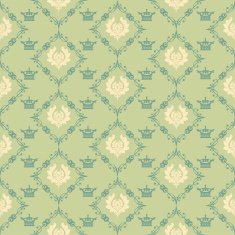 Seamless Pattern Vintage Wallpaper N112