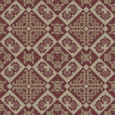Seamless Pattern Vintage Wallpaper N120