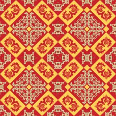 Seamless Pattern Vintage Wallpaper N121