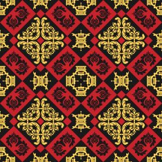 Seamless Pattern Vintage Wallpaper N123