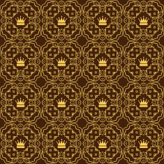 Seamless Pattern Vintage Wallpaper N126