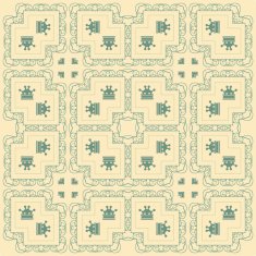 Seamless Pattern Vintage Wallpaper N130