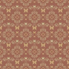 Seamless Pattern Vintage Wallpaper N132