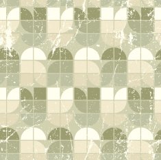 Geometric vintage seamless pattern with aged grunge texture