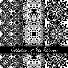 Set of 3 Seamless Vintage Patterns (Vector) N7
