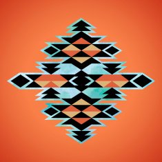 Navajo aztec textile inspiration pattern Native american indian N3