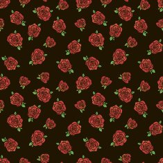 Pattern with red roses N3