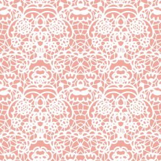 Lace seamless pattern with flowers N60