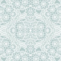 Lace seamless pattern with flowers N66