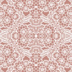 Lace seamless pattern with flowers N67
