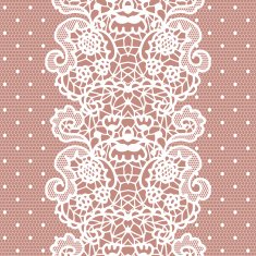 Lace seamless pattern with flowers N70