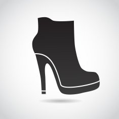 Lady shoe icon
