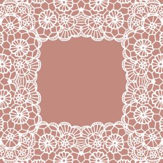 Vintage lace invitation card N12