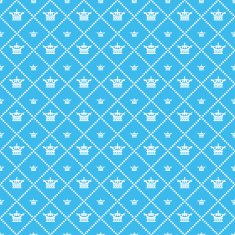 Seamless pattern Blue Vector N8